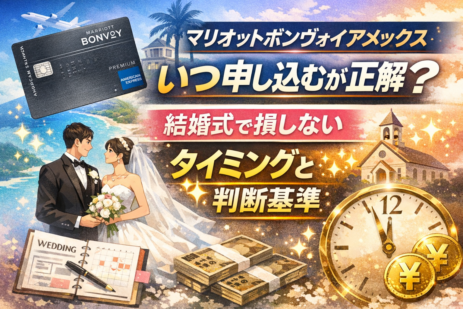 マリオットボンヴォイアメックスはいつ申し込む？結婚式で損しない判断基準